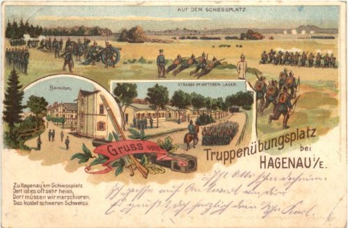 Truppenübungsplatz Hagenau - Litho