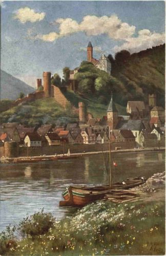 Künstler Ak H. Hoffmann - Kirchborn am Neckar