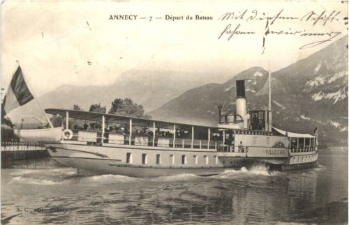 Annecy - Depart du Bateau