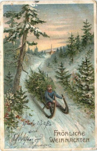 Weihnachten - Prägekarte