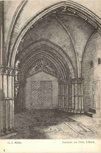 Lübeck - Künstler Ak C. J. Milde