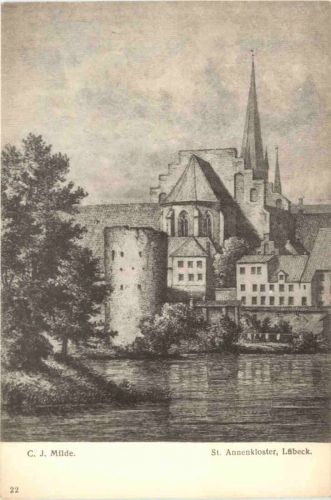 Lübeck - Künstler Ak C. J. Milde