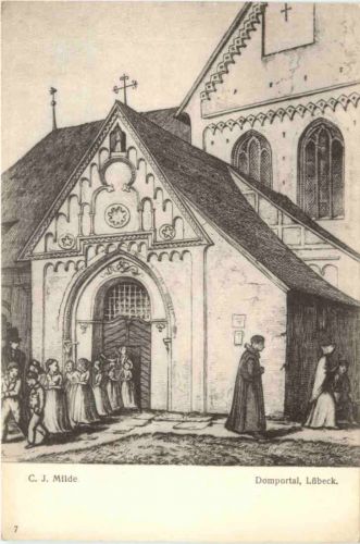 Lübeck - Künstler Ak C. J. Milde