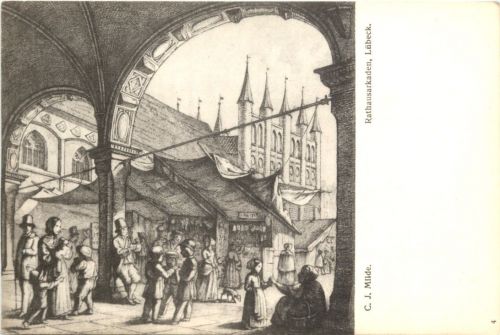 Lübeck - Künstler Ak C. J. Milde