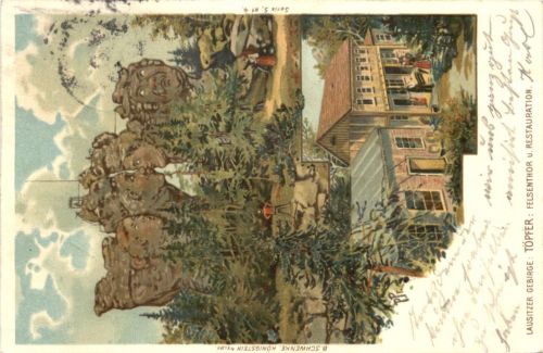 Töpfer - Felsenthor und Restauration - Litho