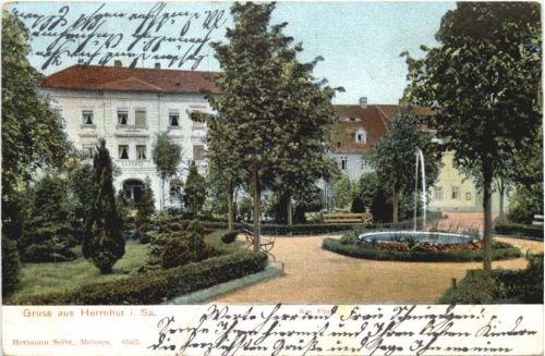 Gruss aus Herrnhut in Sachsen - Am Platz