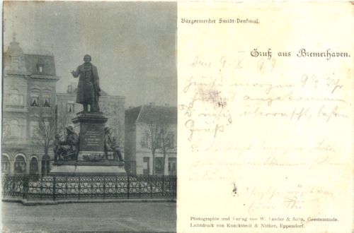 Gruss aus Bremerhaven - Bürgermeister Smidt Denkmal