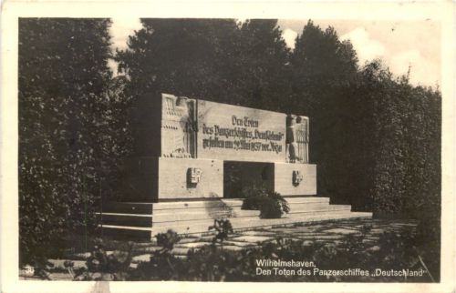 Wilhelmshaven - Den Toten des Panzerschiffes Deutschland
