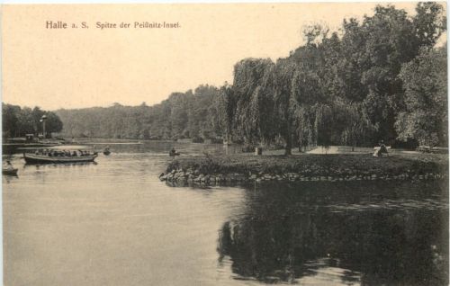Halle Saale - Spitze der Peißnitz Insel
