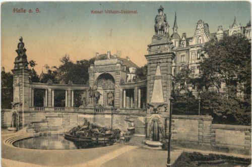 Halle Saale - Kaiser Wilhelm Denkmal