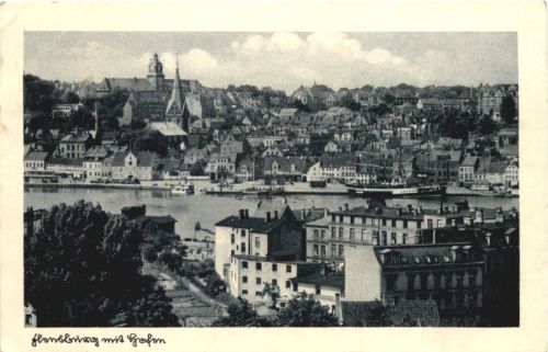 Flensburg mit Hafen