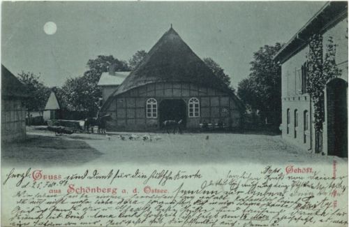 Gruss aus Schönberg an der Ostsee - Gehöft