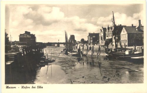 Husum - Hafen bei Ebbe