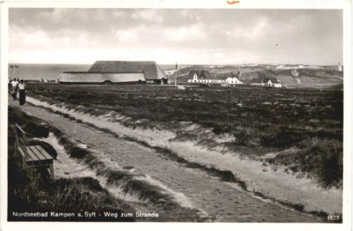 Kampen auf Sylt - Weg zum Strande
