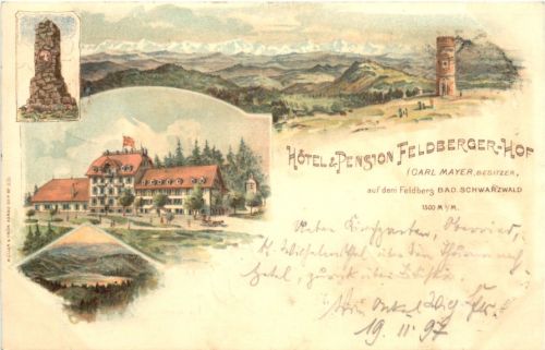 Feldberg im Schwarzwald - Hotel Feldberg Hof - Litho