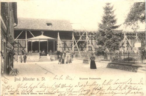 Bad Münster am Stein - Brunnen Promenade