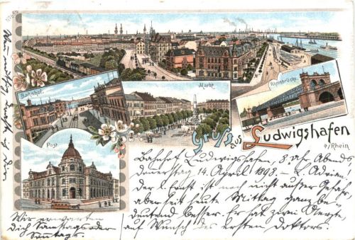 Gruss aus Ludwigshafen - Litho
