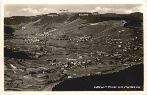 Bernau Schwarzwald vom Flugzeug