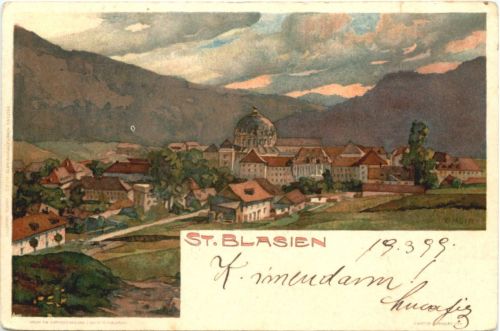 St. Blasien - Litho