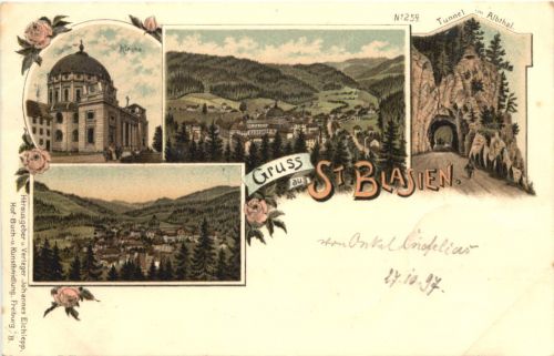Gruss aus St. Blasien - Litho