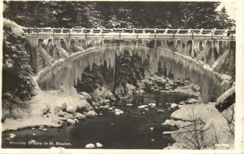 St. Blasien - Vereiste Brücke