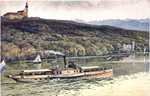 Ammersee mit Kloster Andechs