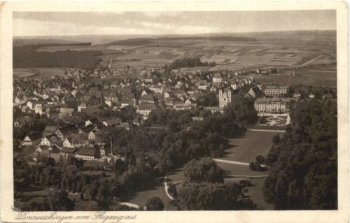 Donaueschingen vom Flugzeug aus