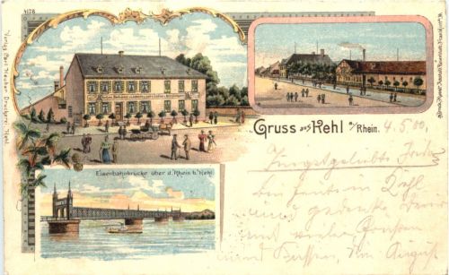 Gruss aus Kehl - Litho