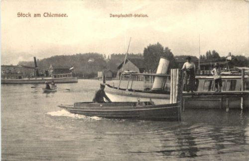 Stock am Chiemsee - Dampfschiff Station