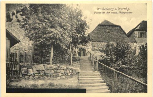 Waldenburg - Partie an der Haagmauer