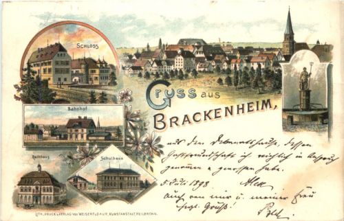 Gruss aus Brackenheim - Litho