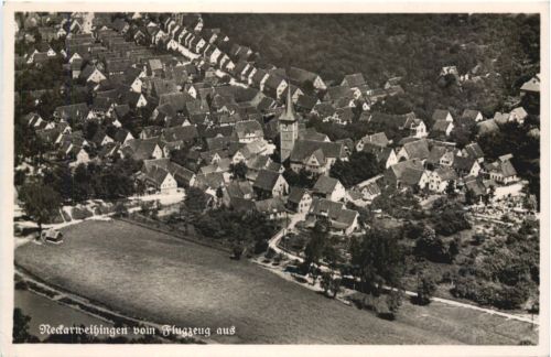 Neckarweihingen vom Flugzeug aus