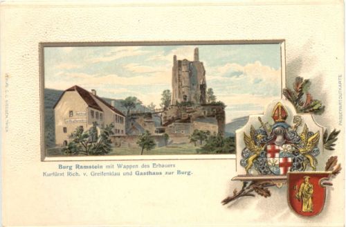 Burg Ramstein im Kylltal - Kordel - Litho