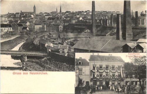 Gruss aus Neunkirchen - Kaufhaus Franz Schaly