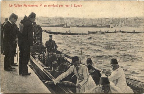 Sultan Mohammed se rendant par mer a Eyoub