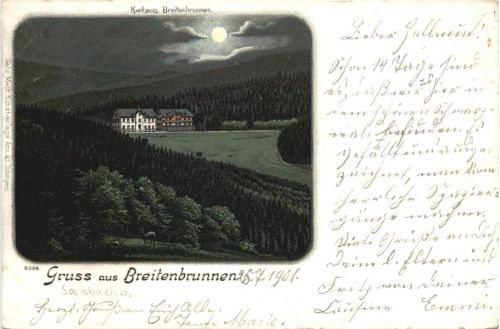 Gruss aus Breitenbrunn - Litho