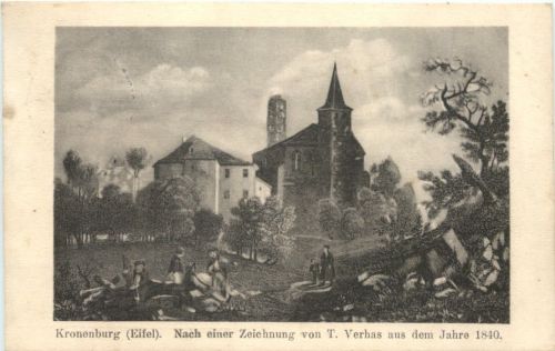 Kronenburg Eifel im Jahre 1840