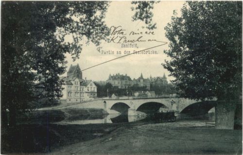 Saalfeld a. Saale - Partie an der Saalebrücke