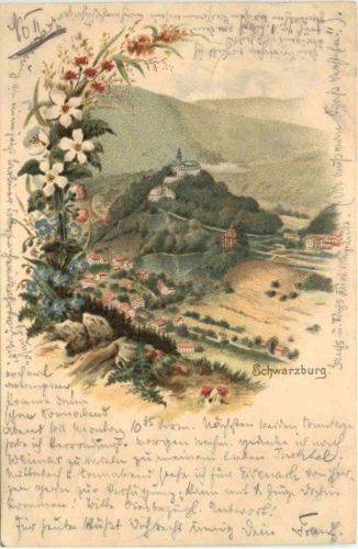 Gruss von Schwarzburg - Litho