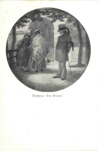 Künstler Ak Spitzweg - Der Witwer