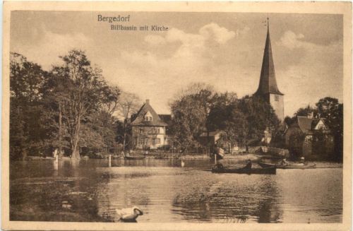 Bergedorf - Billbassin mit Kirche