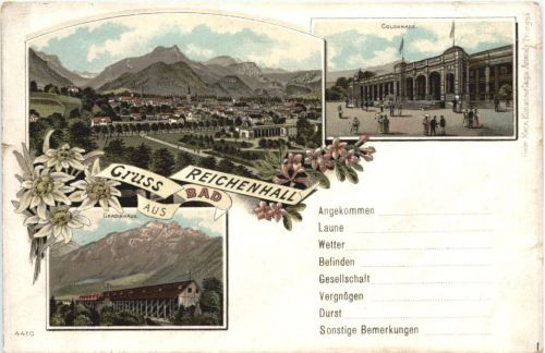 Gruss aus Bad Reichenhall - Litho