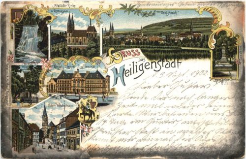 Gruss aus Heiligenstadt - Litho