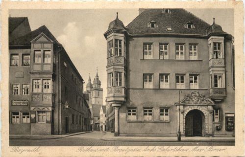 Bayreuth - Rathaus mit Brautgasse