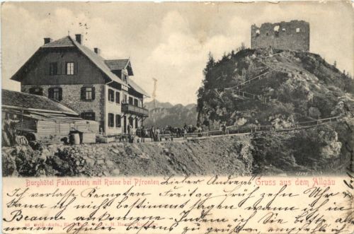 Burghotel Flkenstein mit Ruine bei Pfronten
