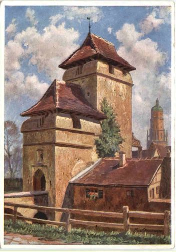 Nördlingen - Künstler Ak Ohmayer