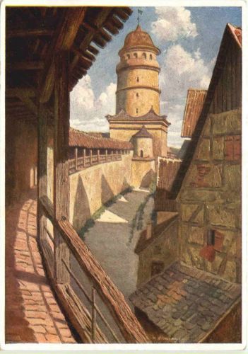 Nördlingen - Künstler Ak Ohmayer