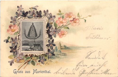Gruss aus Marienthal - Litho