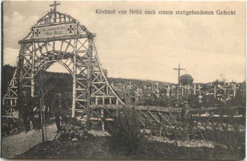Kirchhof von Brule nach einem Gefecht
