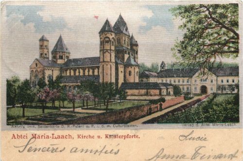 Abtei Maria Laach - Seidenkarte